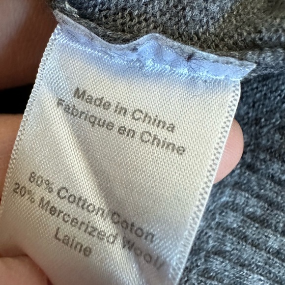 Left On Houston Vintage Style Cardigan Sweater Gray Black Women’s XS - Picture 11 of 11